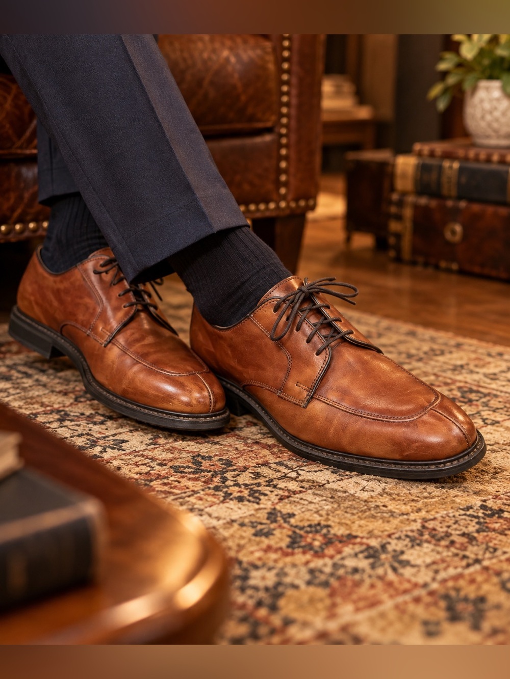 Allen Edmonds Rockland Brown Leather Dress Shoes Men’s 9.5 3E 35640 USA